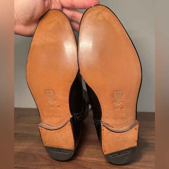 AUTHENTIC VINTAGE Gucci black buckle boots *never worn* - Picture 4 of 8